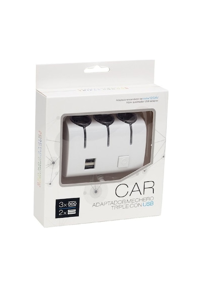 Narita 12/24V 2Xusb 3'Lü Oto Çakmak Çoklayıcı Nrt-6255