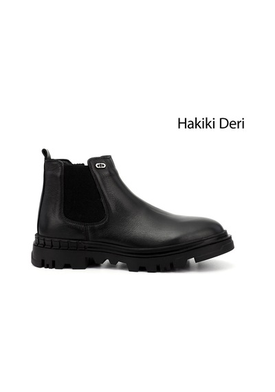 Gönderi(R) Gönderi R Kadın Siyah Fermuarlı Hakiki Deri Chelsea Bot Dkmb71201403 Siyah