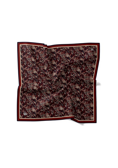 Levidor Kristal Eşarp Etnik Desen 2 Lacivert Bordo