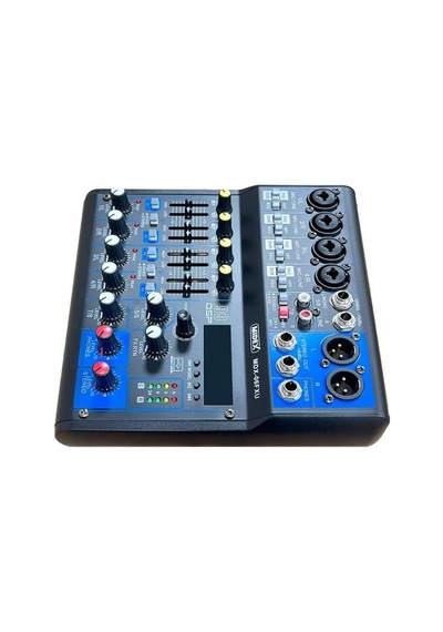 Karın Bölgesix Mdx-06fxu Ses Mikseri Stüdyo Kayıt İçin 6 Kanal Ses Kartlı 99 Dsp Efektli +48v-usb-bluetooth