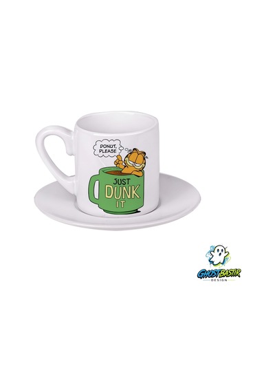 Garfield Türk Kahvesi Fincanı 0123 Beyaz