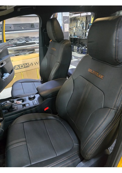 Ford Ranger Uyumlu Araca Özel Deri Oto Koltuk Kılıfı 158529 Siyah