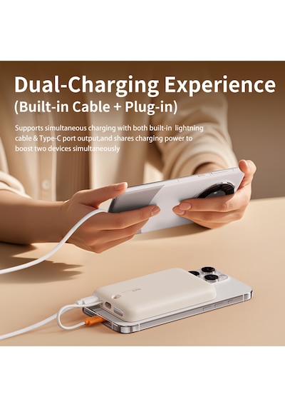 P28 10.000 Mah 20w Magsafe Lightning Kablo Powerbank Dijital Gösterge Siyah