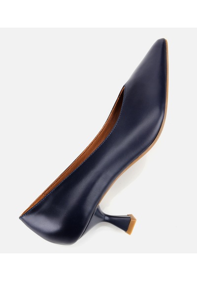Hotiç Kadın Deri Lacivert İnce Topuklu Stiletto 01ayh312590a680 01ayh312590a680 Lacivert