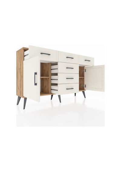Arges Konsol 2 Raflı 6 Çekmeceli 2 Kapaklı 132x30x83 Çam-aytaşı/aytaşı Aytaşı/aytaşı Arges Konsol 2 Raflı 6 Çekmeceli 2 Kapaklı 132x30x83 Çam-aytaşı/aytaşı Aytaşı/aytaşı