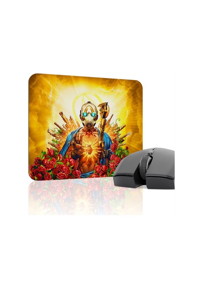 Borderlands Kaymaz Dikişli Kauçuk Oyuncu Mousepad V1 - 22x18 Gaming Mouse Pad Fare Altlığı