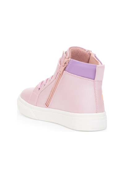 U.S. Polo Assn. Kız Çocuk Toz Pembe Yıldız Desenli Bilek Boy Ayakkabı 50315545-VR034
