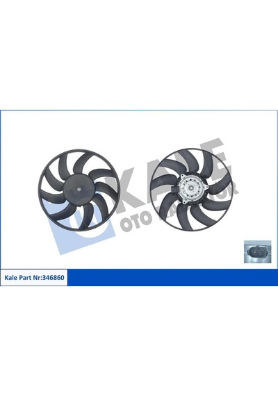 Kale-radyator Fan Motoru Sol A4 08 A5 08 A6 11 Q5 09 Exeo 10 2.0tdı-3.0tdı 346860 8k0959455g