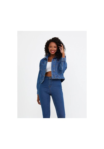Zdnjeans Kadın Denim Kot Ceket Mavi