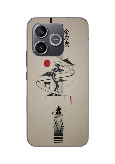 Honor 600 Uyumlu Japon Felsefesi Baskılı Silikon Kılıf Renkli