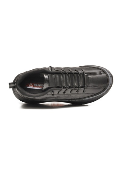 Siyah Memory Foam Lastik Bağcıklı Erkek Sneaker 2250-1 M Siyah