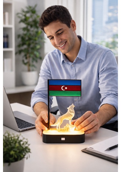 Azerbaycan Bayrak Led Masaüstü Dekor Kişiye Özel İsimli Minimal Tasarım Modern Ev Ofis Aksesuarı Hediyelik 3d Baskı Gece Lambası Ebat-Renk-20Cm-Siyah Azerbaycan Bayrak Led Masaüstü Dekor Kişiye Özel İsimli Minimal Tasarım Modern Ev Ofis Aksesuarı Hediyelik 3d Baskı Gece Lambası Ebat-Renk-20Cm-Siyah