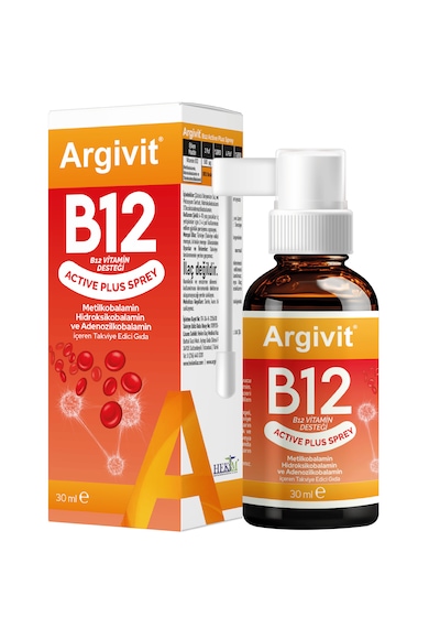 Argivit Active Plus B12 Vitamin Sprey 3 x 30 ML