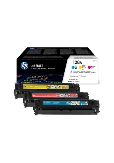 Fotokopitoneri Hp 128A-Cf371Am Renkli Toner 3'Lü Paket