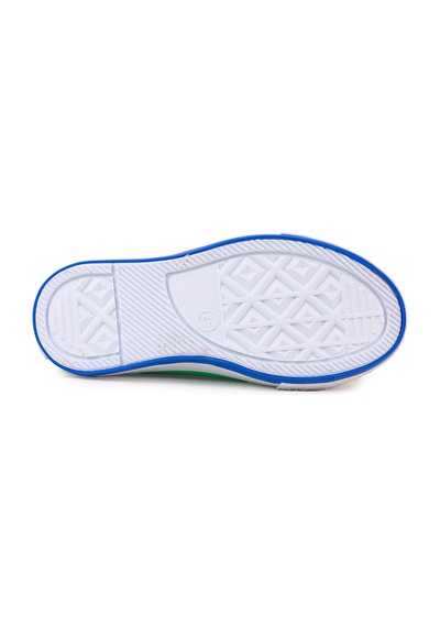 Kiko Kids Tinna Bağcıklı Erkek Bebek Keten Spor Ayakkabı Yeşil