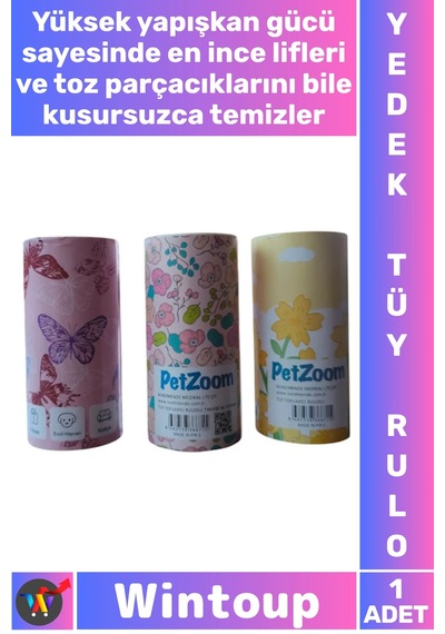 Kedibakım Pet Evcil Hayvan Güçlü Yapışkanlı Pratik Temizlik Kağıdı Kıyafet Giysi Koltuk Kedi Köpek