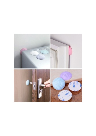 Çok Amaçlı Silikon Kapı Duvar Koruyucu Tampon - 4lü Paket - Pg1096