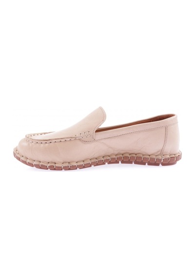 Dgn 603-23y Kadin Dikiş Detayli Loafer Ayakkabi 603-2109-R0152 Bej