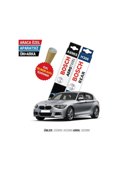 Bmw F20-F21 Ön Arka Silecek Seti 2012-2019 Bosch Aerotwin