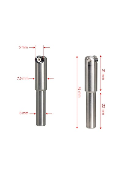 Manpa Mss Kısa Tip Mini Ahşap Oyma Yuvarlak Elmaslı Sap 6.0 Mm