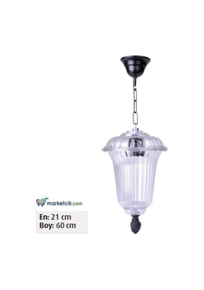 Marketcik 60X21 Polikarbon Fenerli Bahçe Tavan Aydınlatma Apliği Diğer