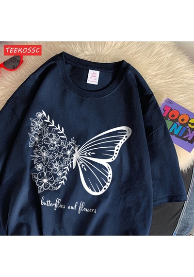 Noıssey Urban Pop Graphic Kadın Tişört Koleksiyonukod 5214 Lacivert