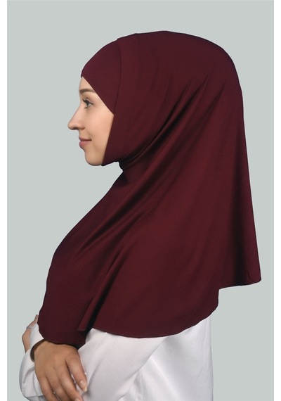 Altobeh İkili Set Pratik Eşarp Hazır Türban Ve Hijab Tesettür Bonesi Bordo