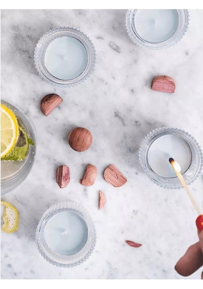 Ikea Bukettapel Ikea 30'lu Şişme Mum, Bergamot Ve Sedir 211871285 Gri