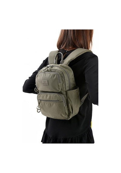 Baginn Unisex Sırt Çantası Paraşüt Kumaş Hafif Çok Cepli Yağmur İtici Kumaş 34 24 Cm 571 Collection Haki