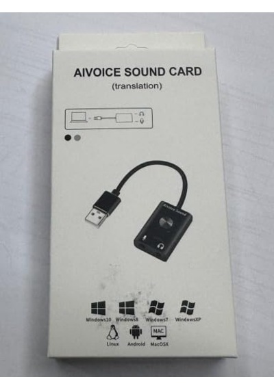 Tr Aivoice Ses Kartı Kablolu Usb Ses Kartı Ses Çeviri İçin Usb Ses Kartı