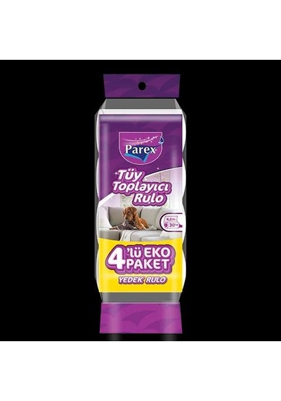 Parex Premium Tüy Toplayıcı Yedek Rulo 4x30 Lu Beyaz