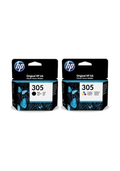 Hp 305 Renklı 3Ym60Ae Ve 305 Sıyah 3Ym61Ae  Kartus Setı