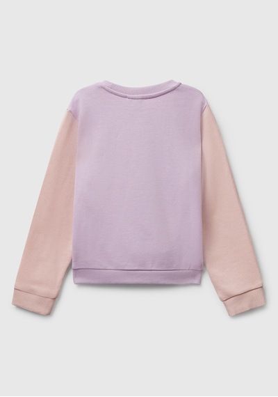 Benetton Kız Bebek Mix Sweatshırt Bej
