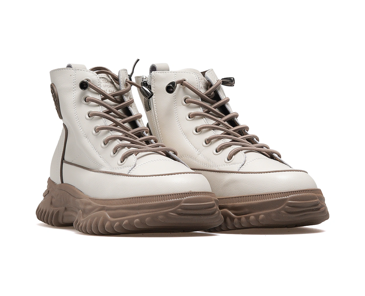 Guja Kadın Deri Sneaker Bot 25k 25k310-13 Z Bej Bej