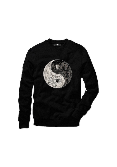 Tshirthane Stranger Things Ying Yang Upside Down Sevgili Kapşonl