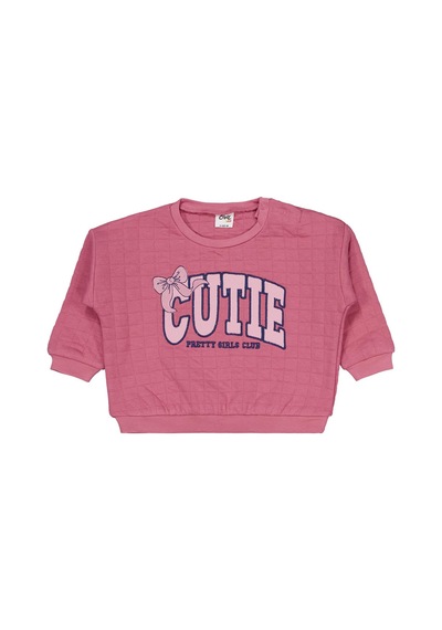 Civil Baby Cutıe Nakışlı 6-18 Ay Takım - Pembe Gül Kurusu