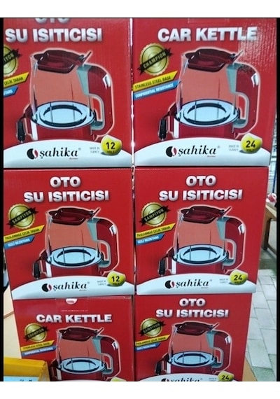 12v Otomatik Araç Oto Kettle Su Isıtıcısı Çakmaklık Fişli