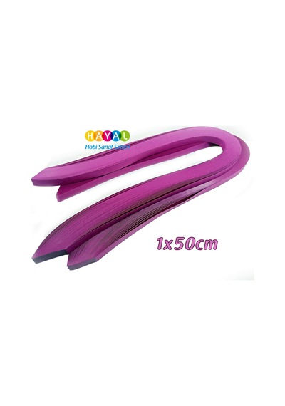 Hayal 1cm Quilling Kağıdı - Fuşya Renk 1 x 50 CM 50'li