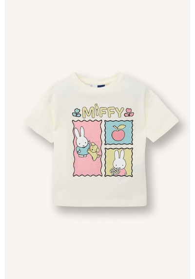 Defacto Miffy Penye Kısa Kollu Tişört H4863a526smer105 Ekru-er105