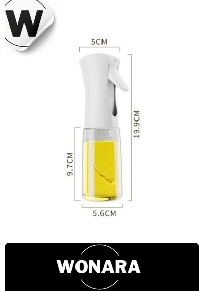 Püskürtmeli Bpa İçermeyen Beyaz Ve Siyah Plastik Fan Başlıklı Cam Şişe Yağdanlık Sprey 200 Ml Diğer