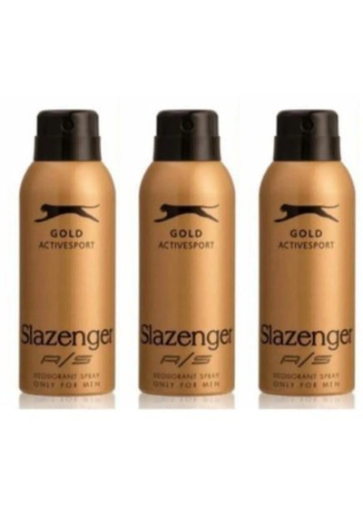 Slazenger Gold Active Sport Erkek Deodorant Spray 150 Ml 3 Adet