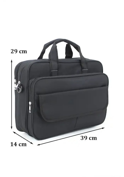 Unisex Evrak El Omuz Çantası 15.6 İnç Laptop Bölmeli