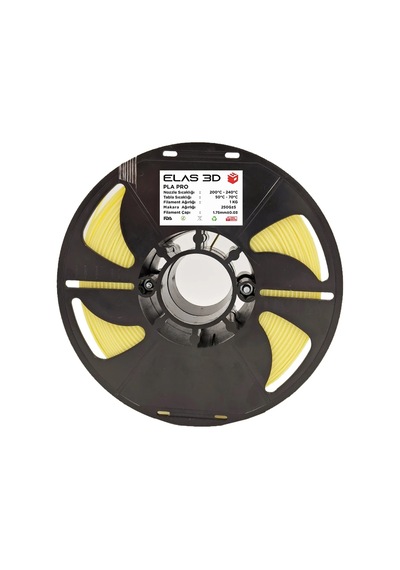 Elas Pastel Sarı Pla Pro Filament 1.75mm 1kg