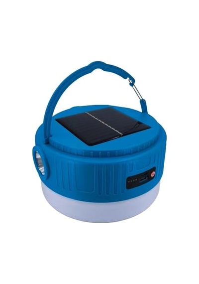 Unichrome Kamp Lambası Solar Şarjlı El Feneri Usb Type-c Şarj Çıkışlı Power Bank Özellikli