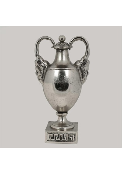 Vitale Metal Silver Kapaklı Vazo 14 20 38 Cm Renkli