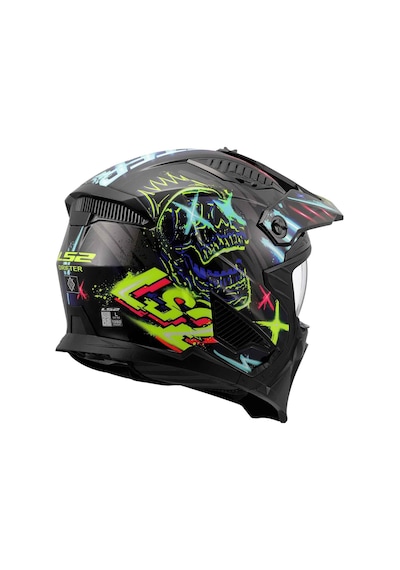 Ls2 Drifter Rayz Açık Kask Mavi - Siyah
