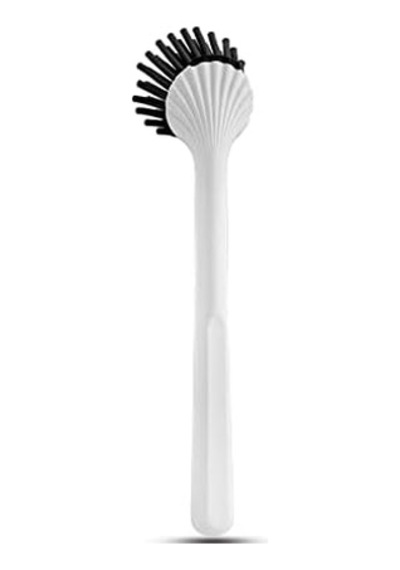 Armona Silikon Fırçalı Mutfak Banyo Sıvı Sabunluk Süngerlik Seti 000 Açık Krem