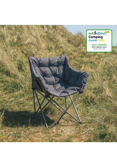 Outwell Sardis Lake Chair Ultra Konforlu Katlanır Doğa Sandalyesi Gri
