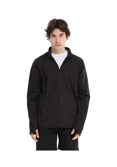 Sportive Boone Half-zip Erkek Siyah Koşu T-shirt 25ke1015-syh 1776471 SIYAH