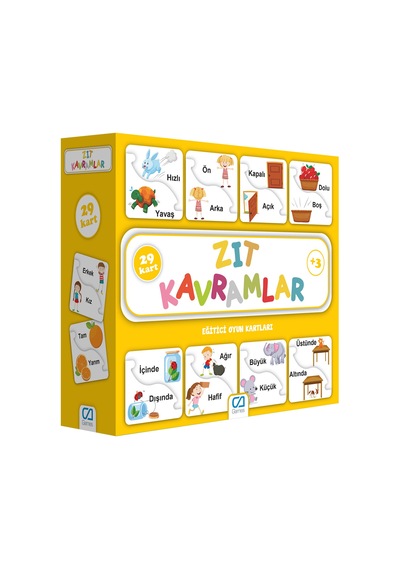 Eğitici Oyun Kartları-zıt Kavramlar